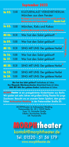 Kulturpalast verkehrtherum: Märchen aus dem Fenster