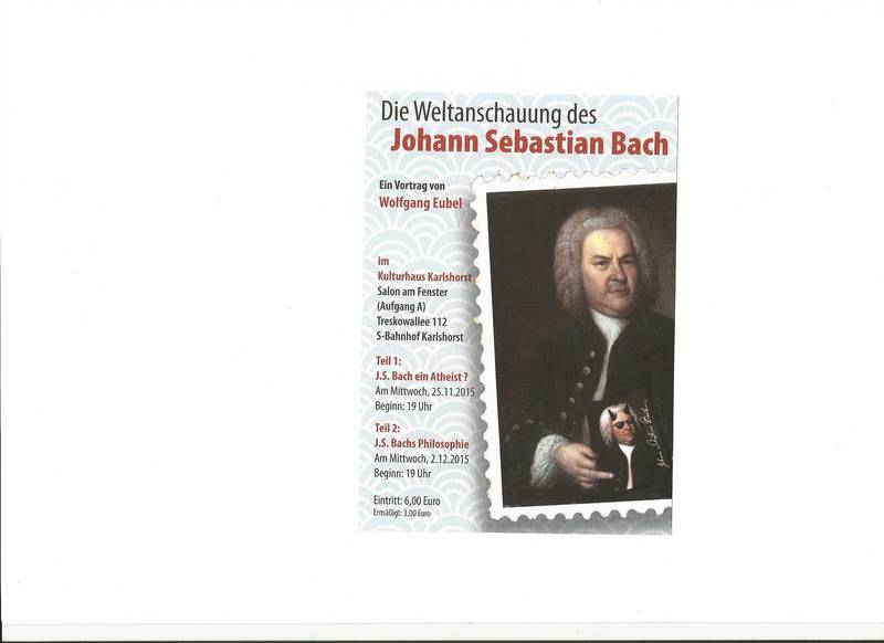 Die Weltanschauung des Johann Sebastian Bach