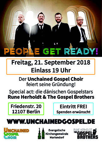 Der "Unchained Gospel Choir" feiert Gründung