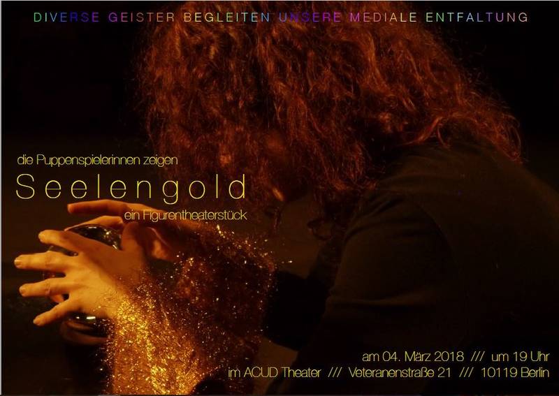 Puppenspielerinnen zeigen "Seelengold": ein Figurentheaterstück im Kunsthaus Acud 