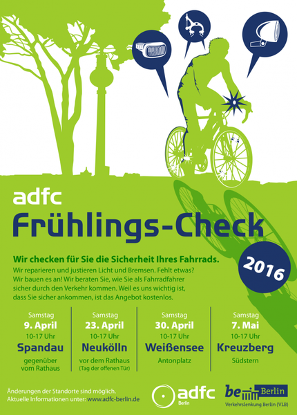 ADFC Frühling Fahrrad Check 