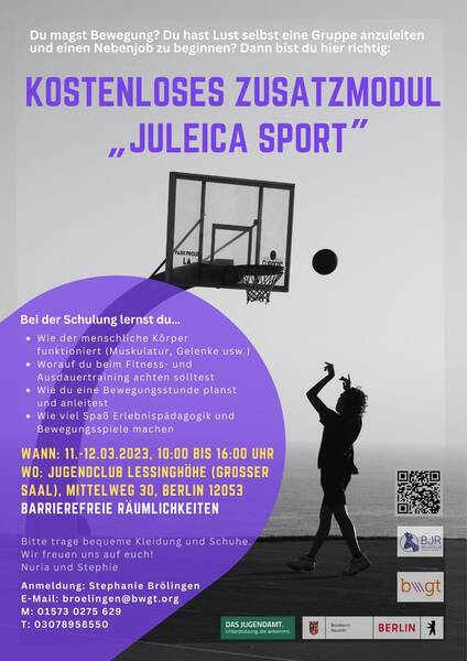 Kostenloses Zusatzmodul „JuLeiCa Sport“