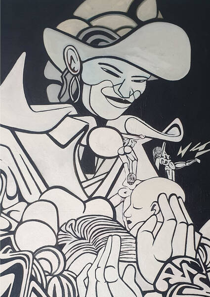 Vernissage zur Ausstellung "Reyes del Nagual" von Lolupa D.