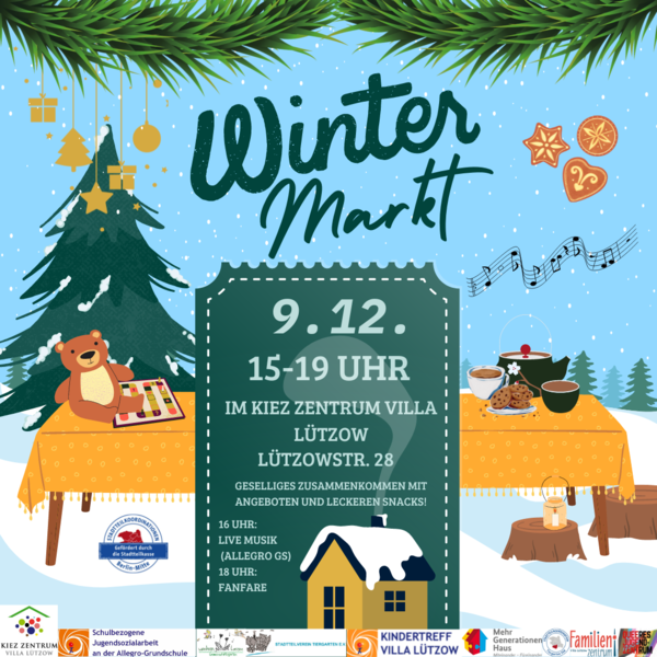 Wintermarkt im Kiez Zentrum Villa Lützow
