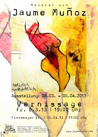 Ausstellung „tagtäglich nachtnächtlich“ von Jaume Munoz