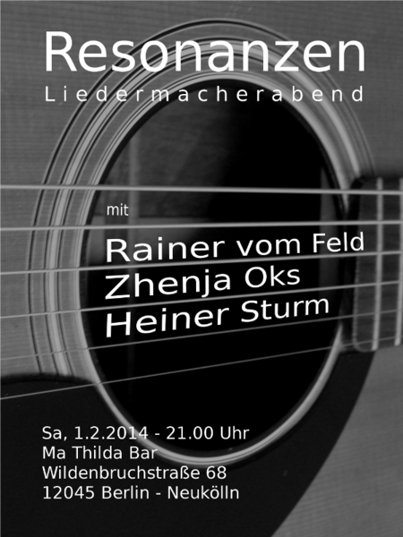 Resonanzen / Liedermacherabend