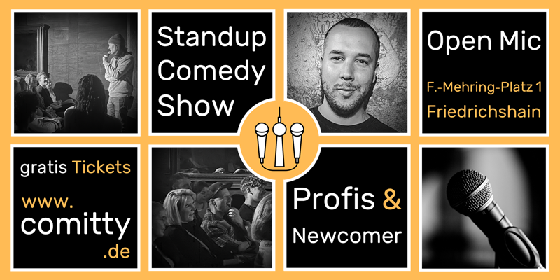 Standup Comedy Show mit Stars & Sternchen der Szene (19:00 Uhr, Friedrichshain)