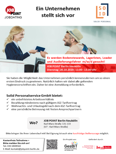  Jobdating mit Solid Personalservice GmbH