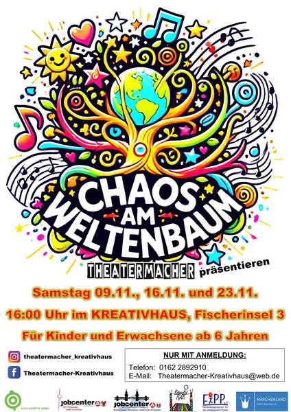 Die Theatermacher präsentieren das Kindertheaterstück „Chaos am Weltenbaum“