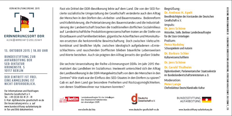 Landleben.Alltag im "sozialistischen" Dorf