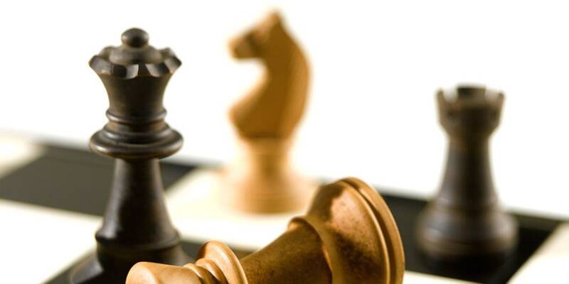 Schach in der Bibliothek