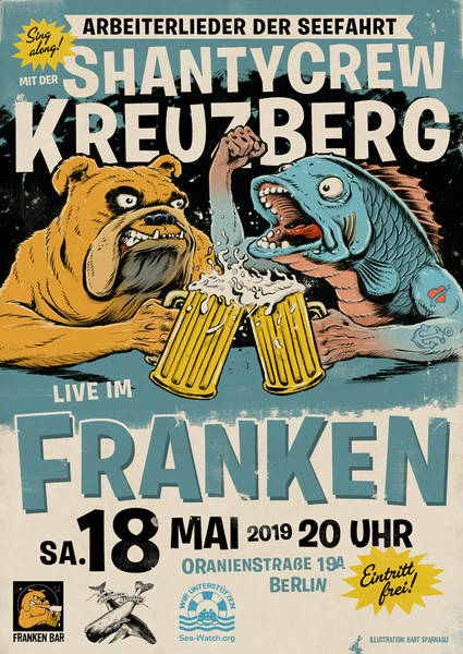 Soli mit SEA-WATCH / shanty crew X-berg