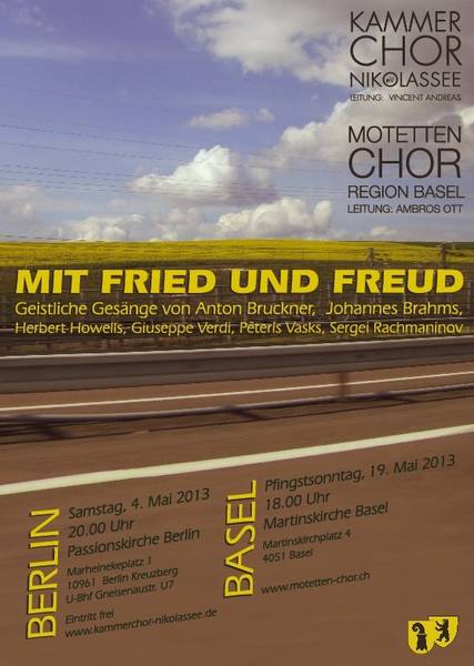 Mit Fried und Freud - Chorkonzert