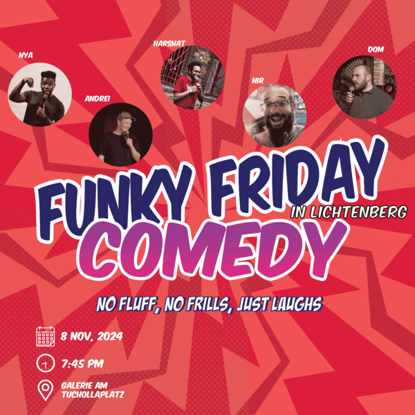 Funky Friday Comedy English Standup Comedy Lichtenberg