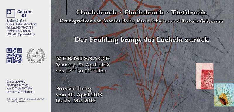 Galerie B1 - Ausstellung Hochdruck • Flachdruck • Tiefdruck