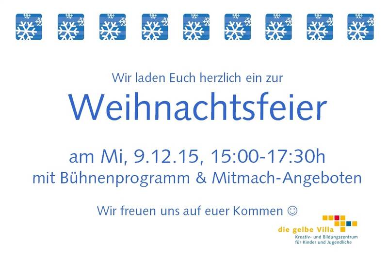 Es weihnachtet in der gelben Villa