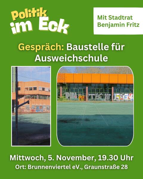 Stadtrat im Brunnenviertel: Wie und was Bau Ausweichschule