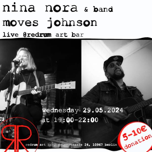 Live-Musik @redrum bar - Nina Nora & Moves Johnson - 2 Artists night