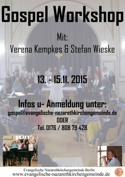 Gospelworkshop mit Verena Kempkes & Stefan Wieske