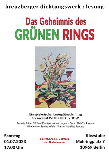 "Das Geheimnis des grünen Rings" - Ein spielerischer Lesespätnachmittag