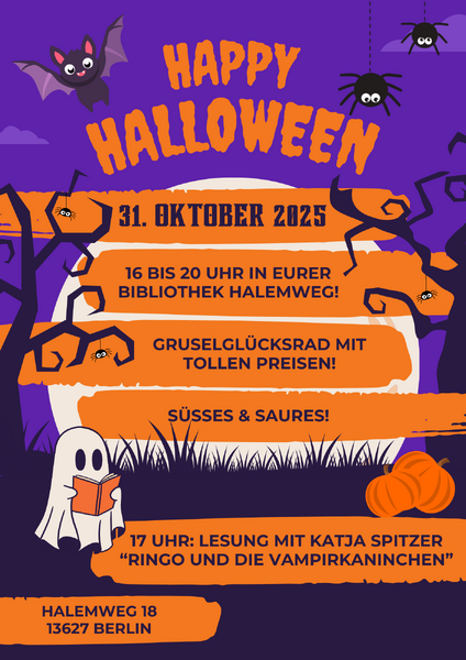 Happy Halloween im Halmeweg - Ein Schauriger Abend in der Stadtteilbibliothek Halemweg