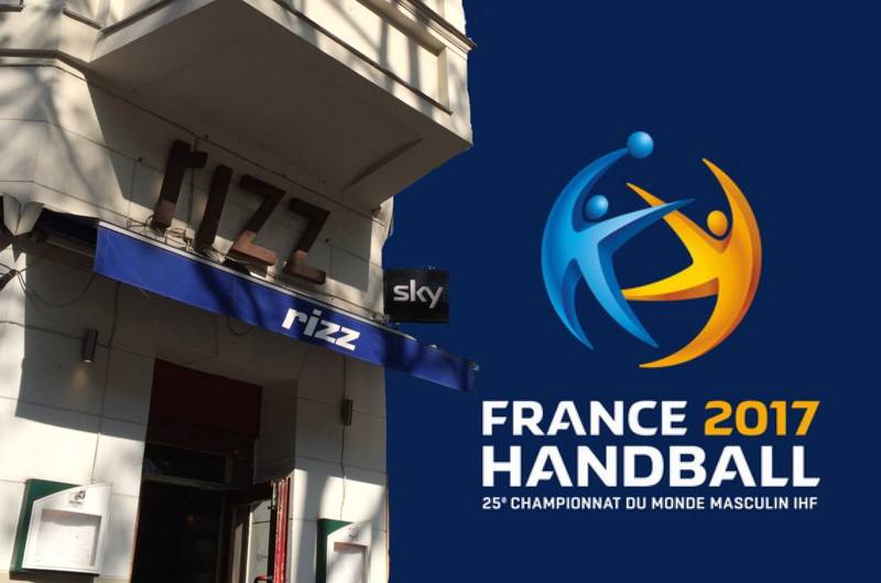 Handball WM 2017 Deutschland - Ungarn in Kreuzberg Graefekiez Leinwand