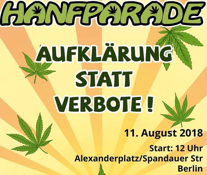 Hanfparade 2018 - Legalisierung von Cannabis