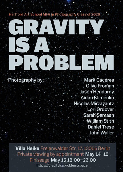 Exhibition: Gravity is a Problem at Villa Heike - A Hartford MFA Group Photography Exhibition