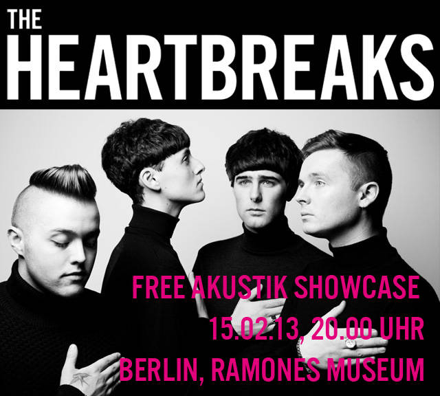 THE HEARTBREAKS – FREE Akustik Showcase im Ramones Museum – Berlin