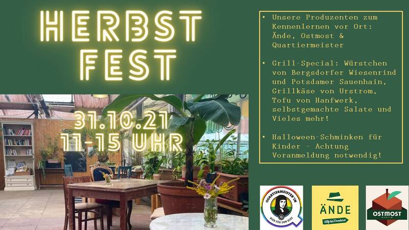 Herbstfest im Grünen Café & Hofladen
