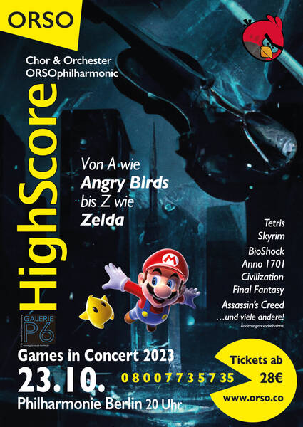 Fans von Computer Games aufgepasst! Wir suchen noch Männerstimmen für unser großes Konzert