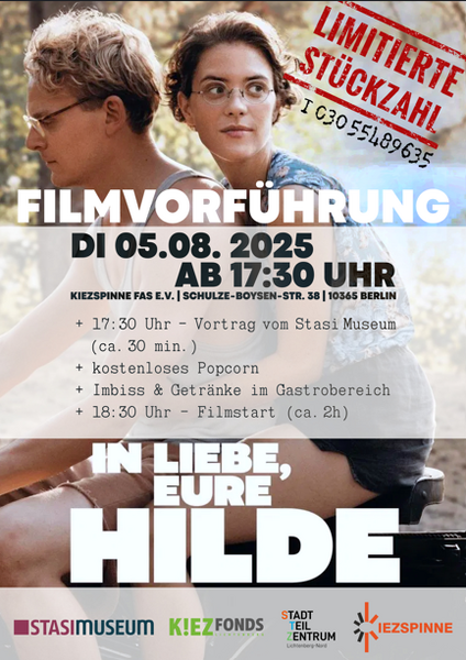 Vortrag & Filmabend „In Liebe, Eure Hilde“