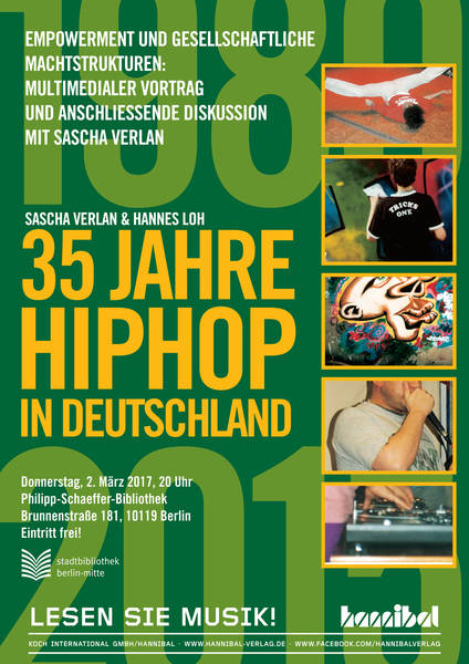 35 Jahre HipHop in Deutschland - Vortrag mit Sascha Verlan