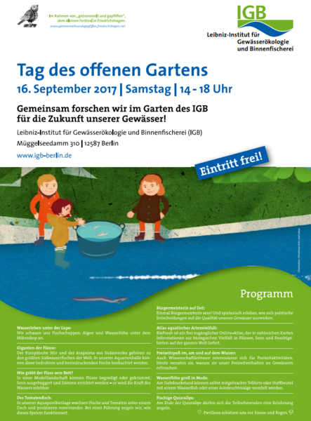 Tag des offenen Gartens am Müggelsee: Gewässerforschung zum Anfassen
