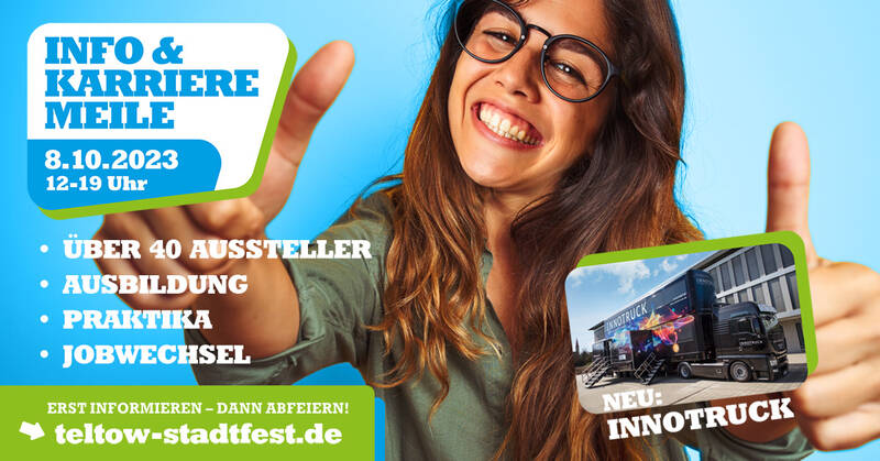Info-& Karrieremeile beim Teltower Stadtfest