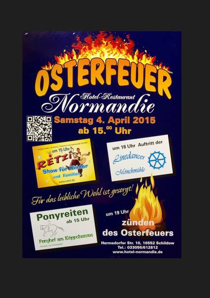 Osterfeuer und Kinderfest in Schildow 