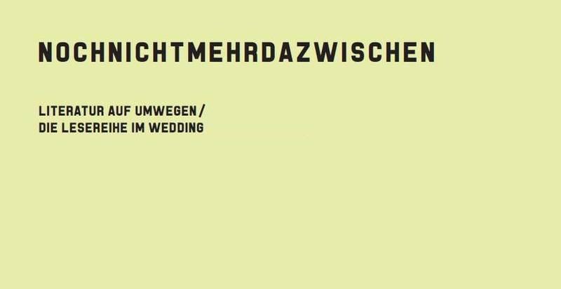 nochnichtmehrdazwischen - Lesung / Gespräch mit Marie Gamillscheg und Ralph Tharayils