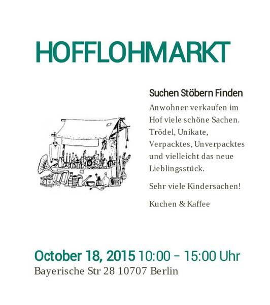 Sonntagsflohmarkt im Hof, Wilmersdorf