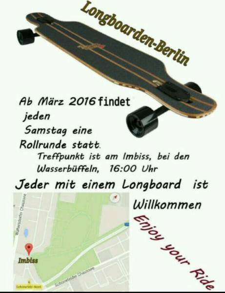 Longboarden Berlin Ostkrone 