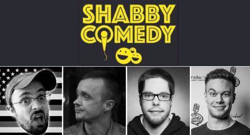 SHABBY: 4 der besten Comedians in Prenzlberg: Joachim Hahn, Paul Salamone, Nick Schmid und Alex Upatov