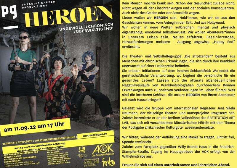 Die Heroen - ein Theaterstück