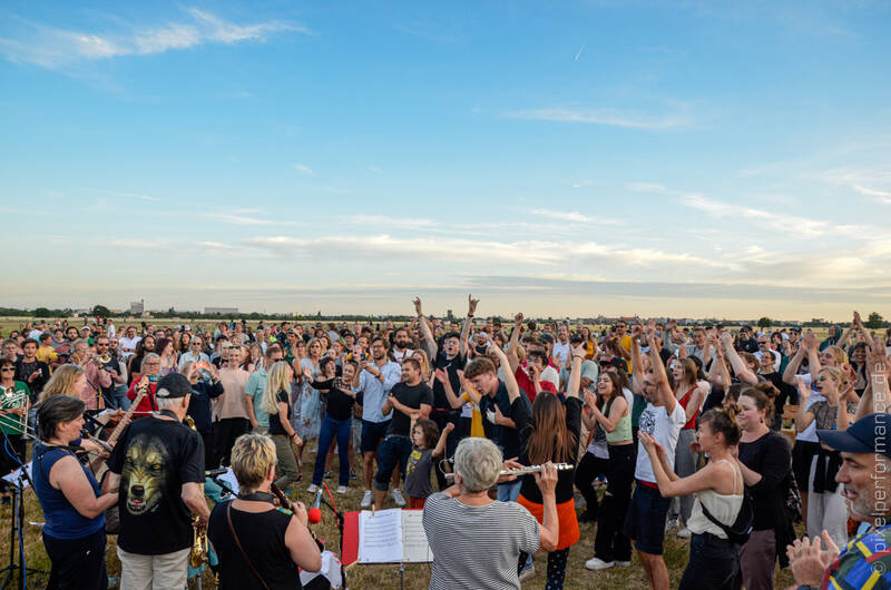 Musik auf dem Feld 