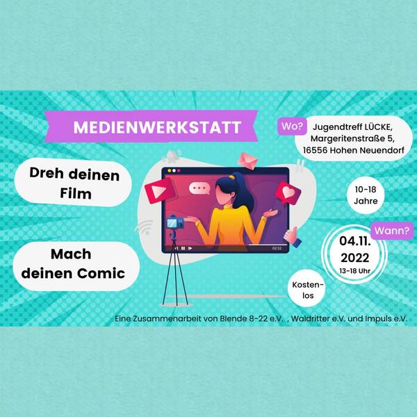 Medienwerkstatt für alle von 10 - 18 Jahre 