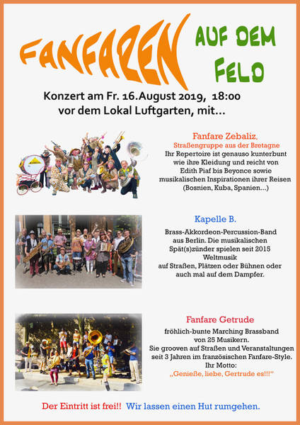 Fanfaren auf dem Tempelhofer Feld