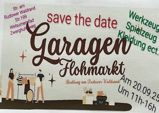 Garagen Flohmarkt - der Siedlung am Waldrand in Rudow 