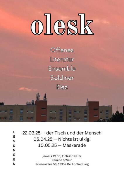 olesk: Offenes Literatur-Ensemble Soldiner Kiez