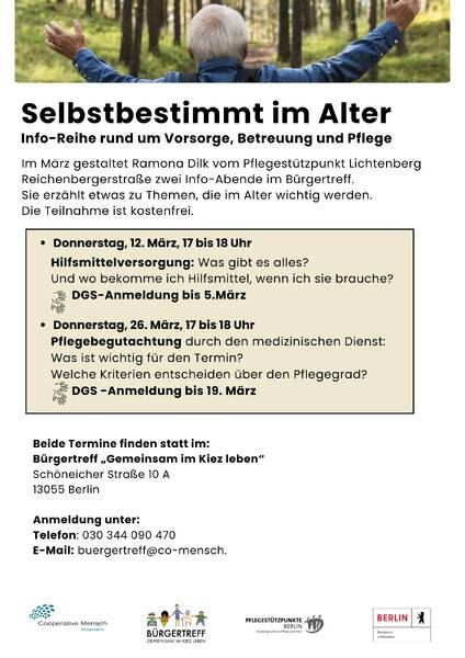Selbstbestimmt im Alter - Info-Reihe