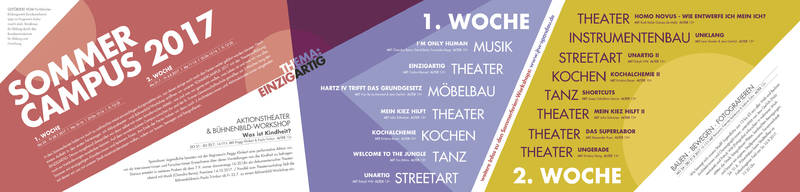 2x1 Woche Sommerferien-Workshops für Kinder & Jugendliche