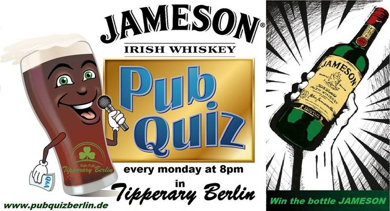 Jameson Pub Quiz mit 1100€ Jackpot