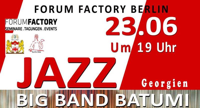 Jazz Big Band Batumi (Georgien) in der Forum Factory Berlin zu Gast, SA 23.06. um 19:00